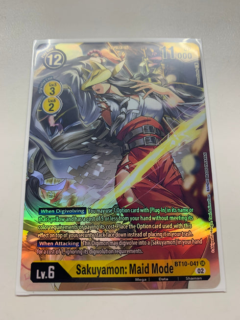 Sakuyamon: Maid Mode BT10-041 (Alternate Art) | FULL HOLO | Orica PROXY